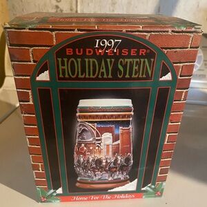 1997 holiday Budweiser stein